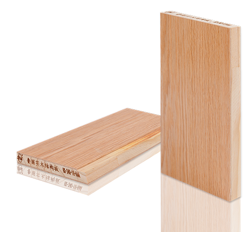 实木结构板贴红橡木皮上UV